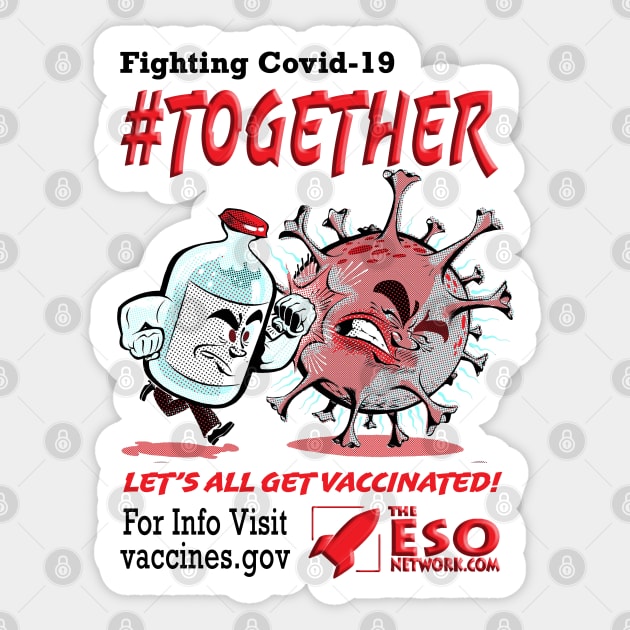 Fighting Covid Sticker by The ESO Network